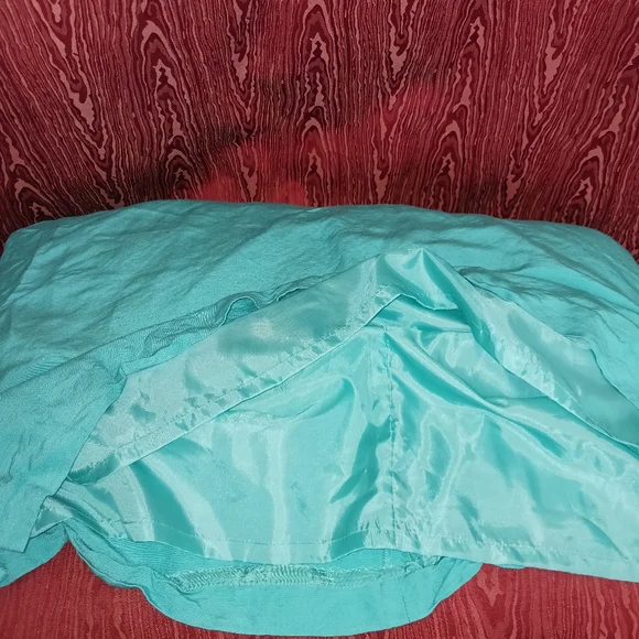 LEVINE CLASSIC 2 Piece Teal 3/4 Sleeve Collarless Button Skirt Suit Womes 20W/30 - Picture 9 of 16